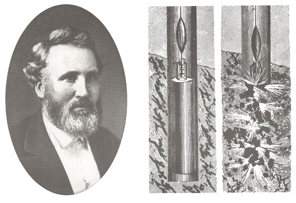 Portrait of Civil War veteran Col. Edward A.L. Roberts, inventor of the oil well torpedo.